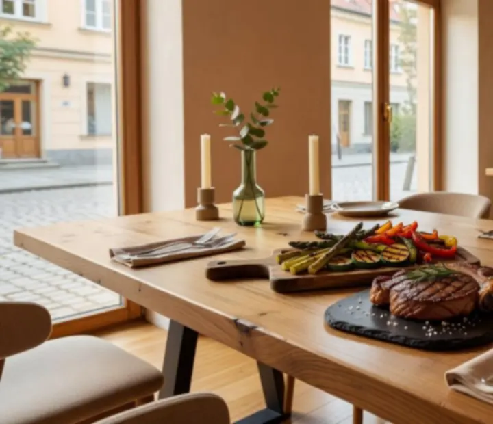 Elegancko podane dania z grilla w SA-DA-GENERÁL Betéti Társaság Co